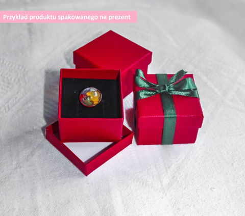 Pierścionek "Elegancka czerń", wersja srebrna Pierścionek "Elegancka czerń", wersja srebrna