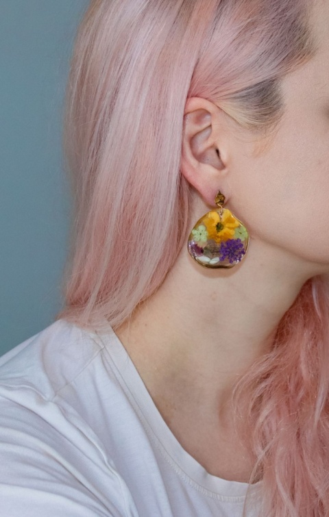 Kolczyki "Ogród barw"