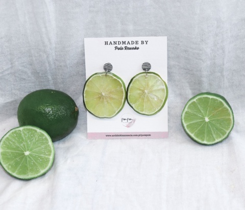 Kolczyki "Lime Twist"