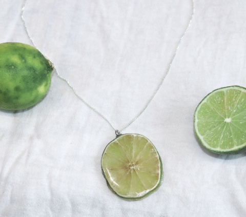 Naszyjnik "Lime Twist"